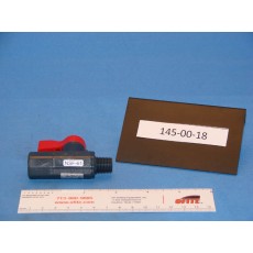 Labcock Valve, 1/4&quot; MT &times; T Male Thread &times; Female Thread, PVC